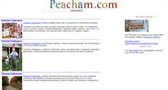 Desktop Screenshot of peacham.com
