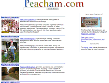 Tablet Screenshot of peacham.com